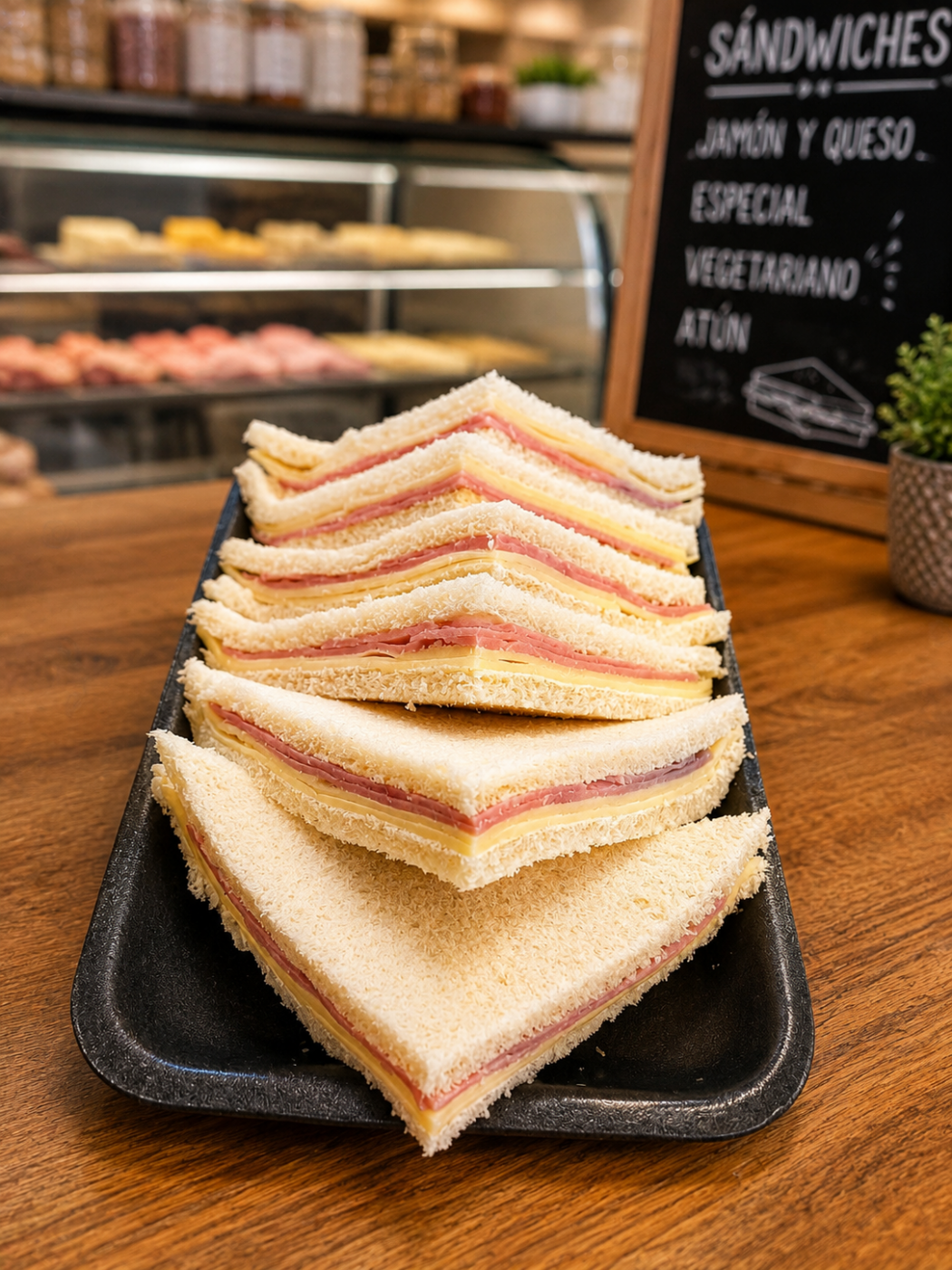 Sanwiches de Jamón y Queso