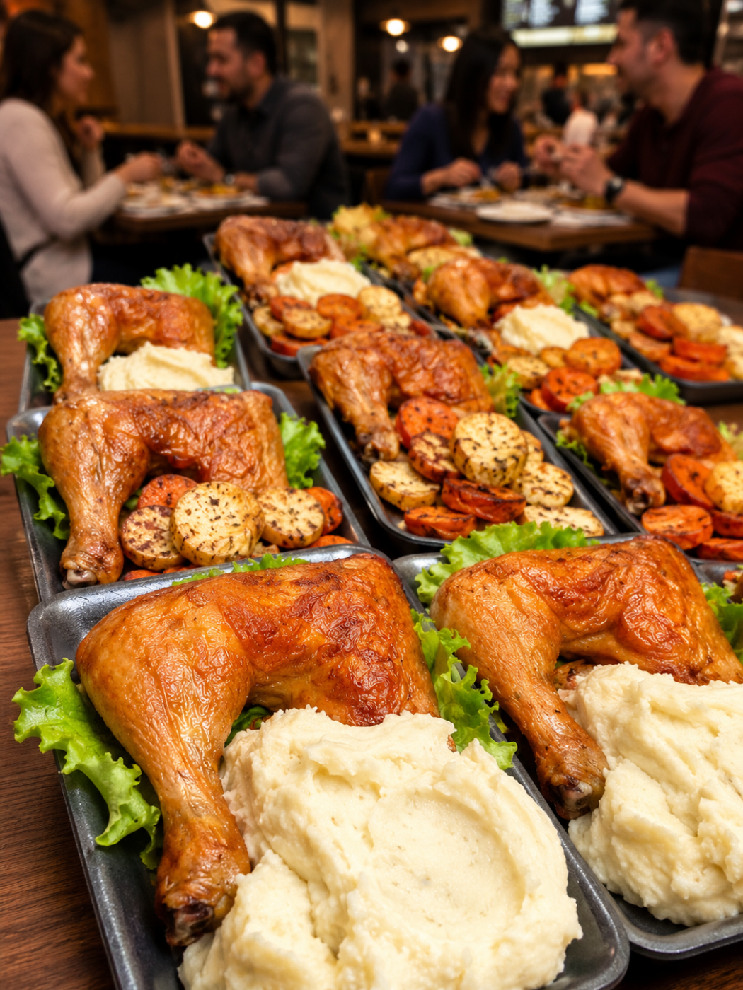 Menu de Pollo al horno