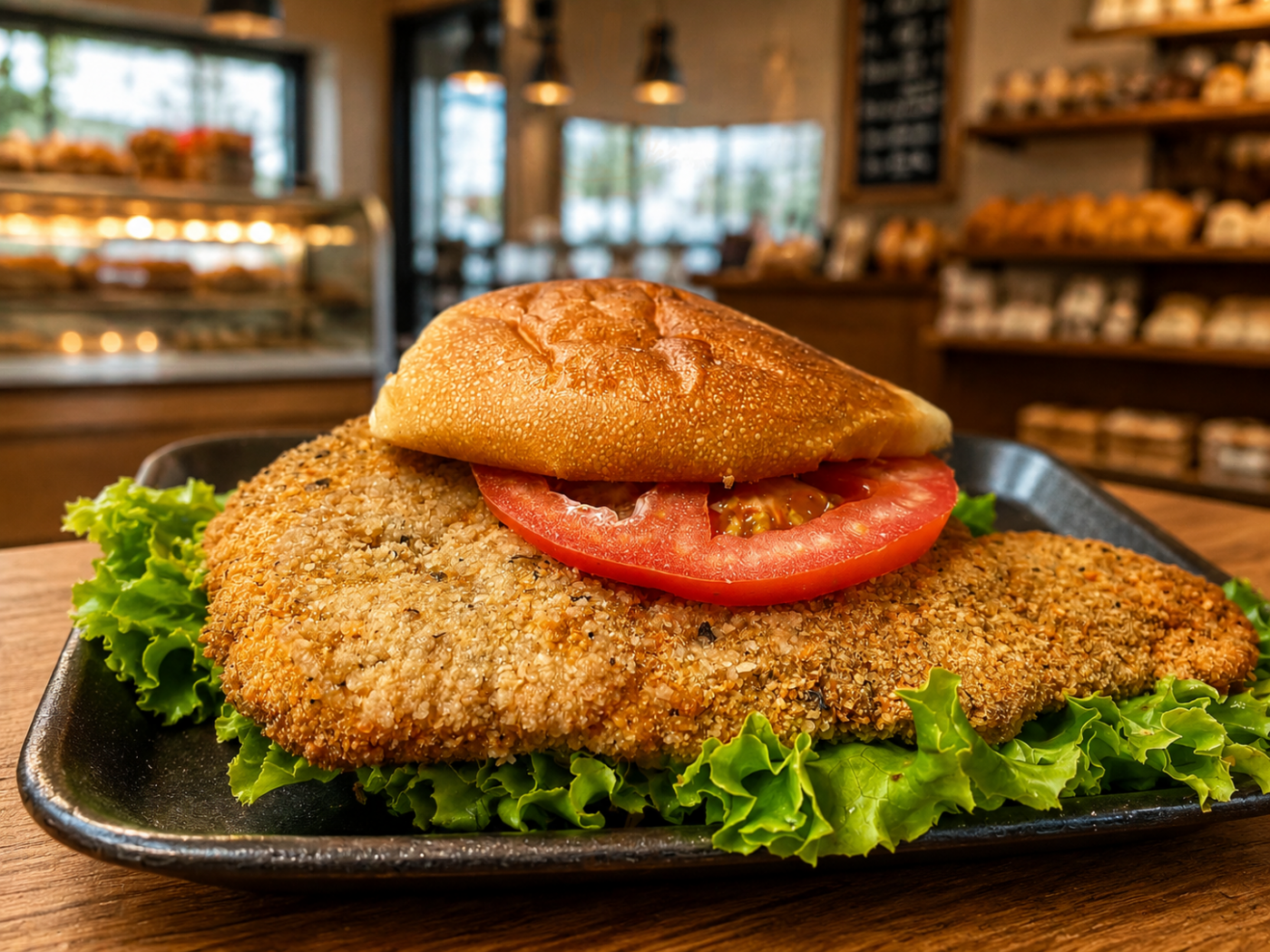 Milanesa al pan.